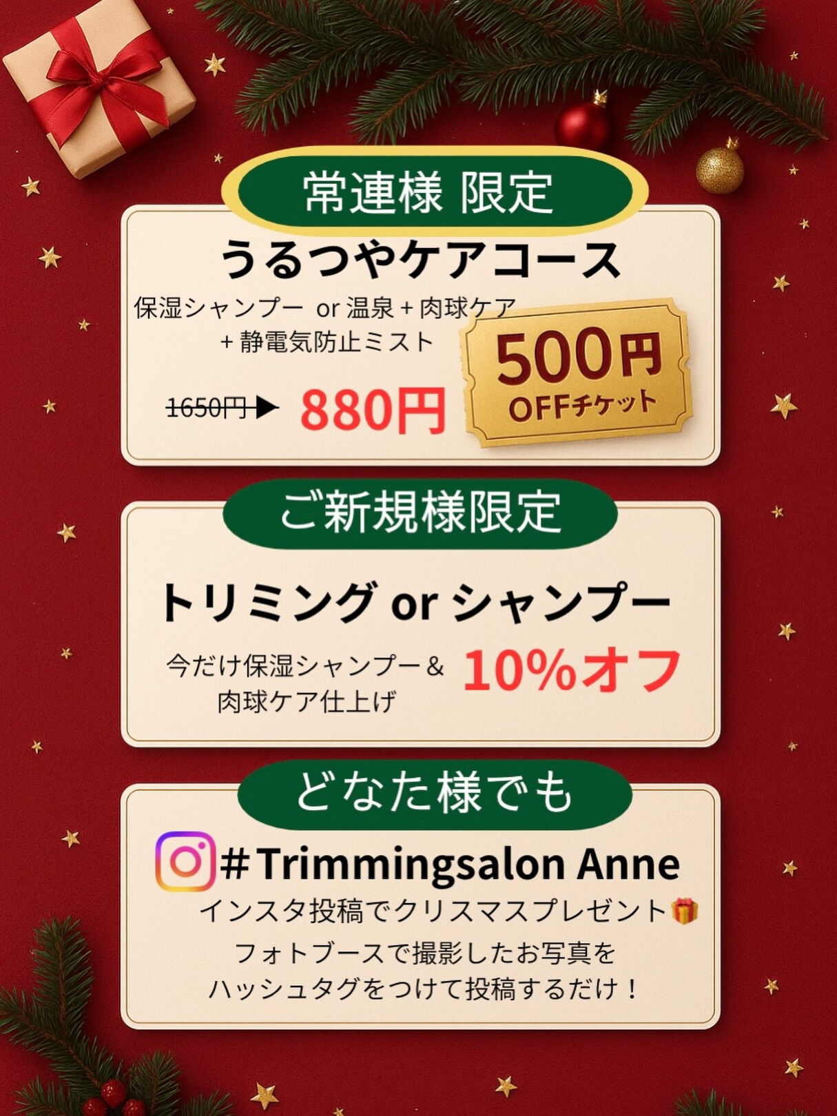 12月キャンペーン⭐️